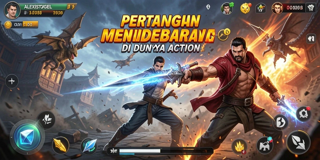 Tampilan menegangkan dari ALEXISTOGEL dalam aksi pertarungan.