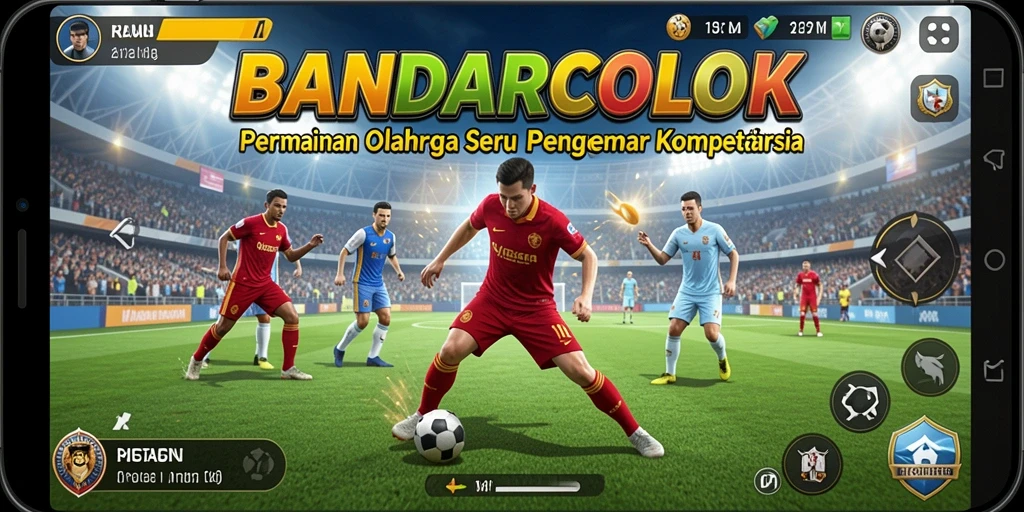 Tampilan screenshot menampilkan aksi mendebarkan dalam permainan olahraga.