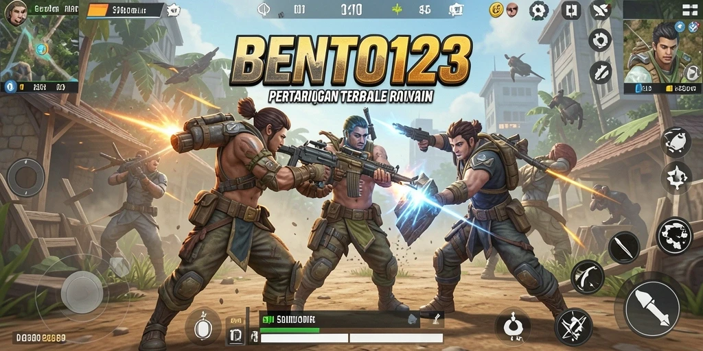 Tangkapan layar yang menampilkan aksi mendebarkan dalam gameplay Battle Royale.