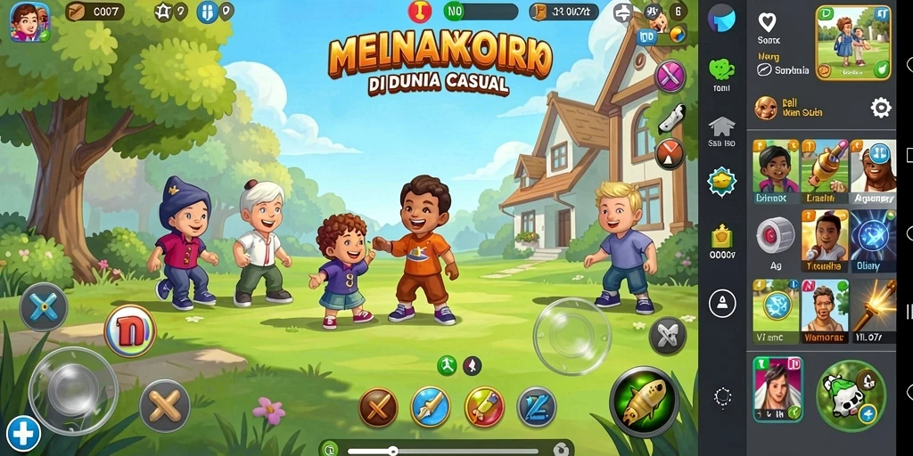 Gameplay menarik dari C0077 dengan karakter ceria.