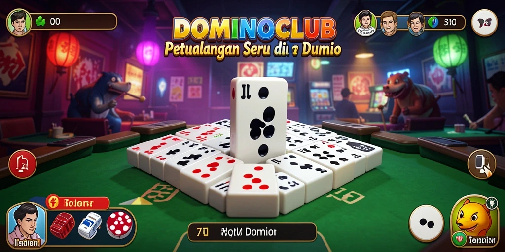 Tampilan gameplay petualangan mendebarkan di DOMINOCLUB.
