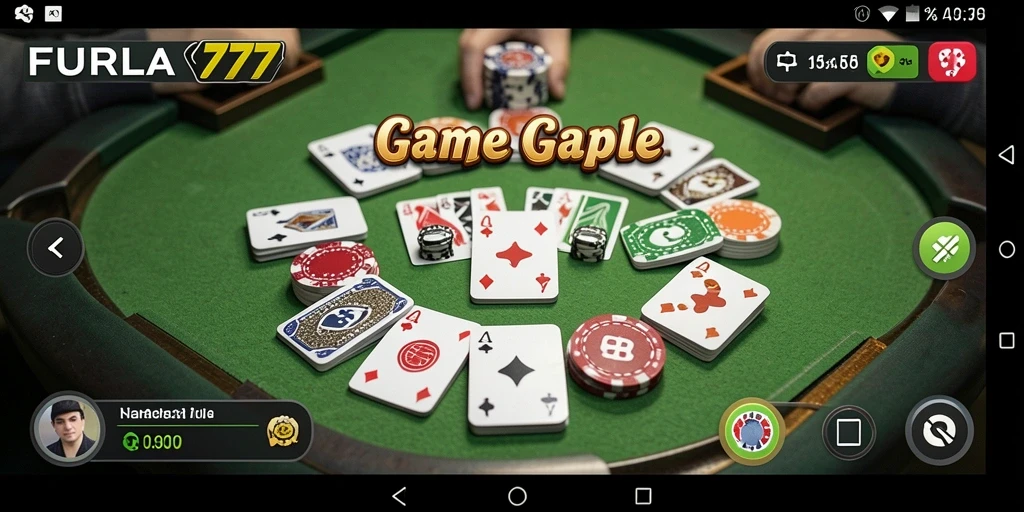 Tampilan seru gameplay Gaple di FURLA77 yang penuh tantangan.