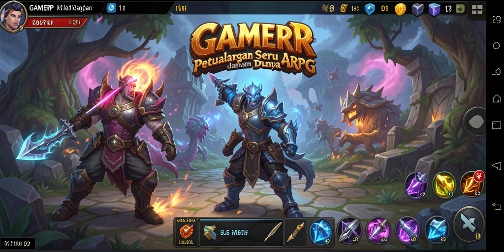 Tampilan gameplay ARPG yang memukau di GAMERP.