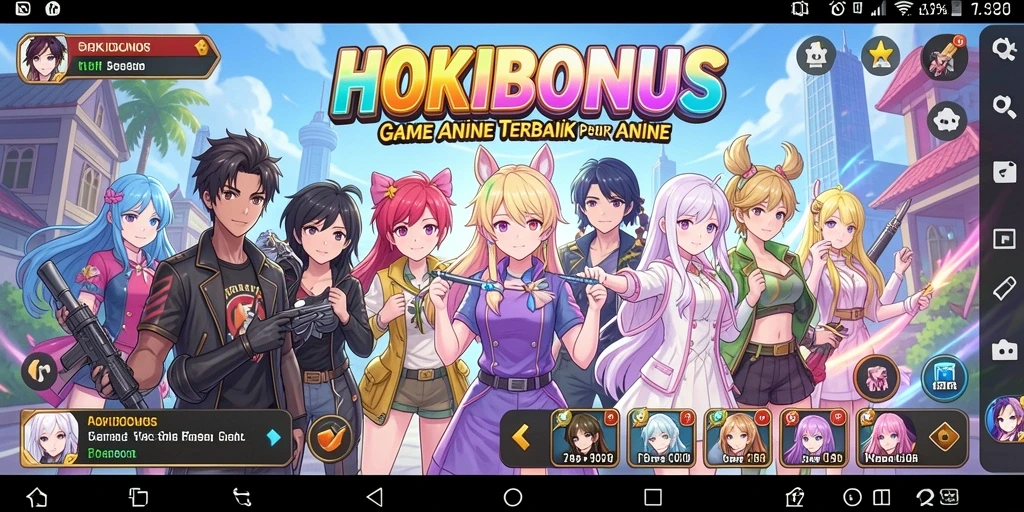 Tampilan gameplay HOKIBONUS yang seru dan dinamis dalam dunia anime.