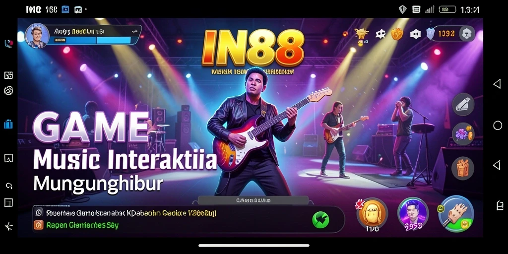 Tampilan screenshot IN88 yang menunjukkan gameplay musik yang menarik.