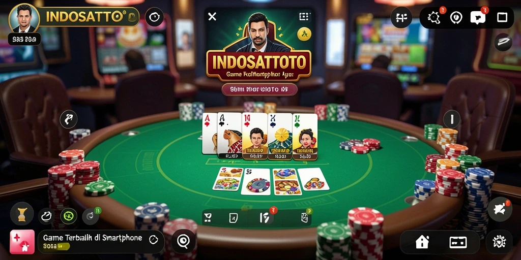 Tampilan gameplay seru di INDOSATTOTO dengan pemain berinteraksi real-time.
