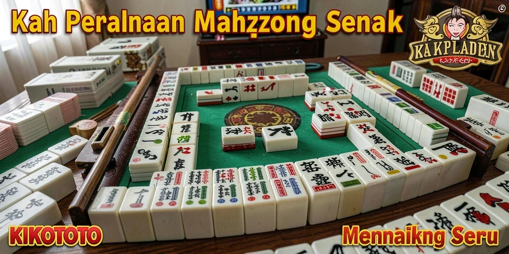 Tampilan gameplay menantang KIKOTOTO dengan tema Mahjong yang menarik.
