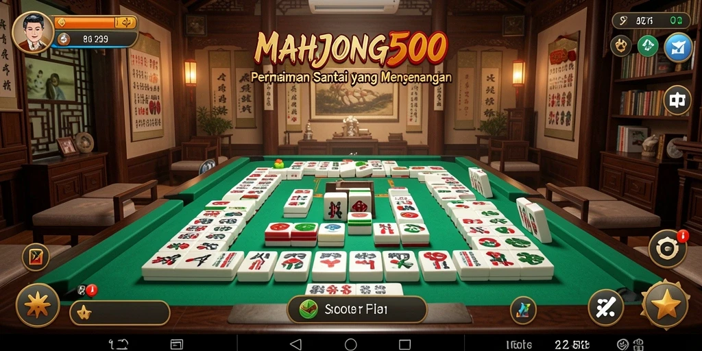 Tampilkan gameplay menantang dan menyenangkan dari MAHJONG500.