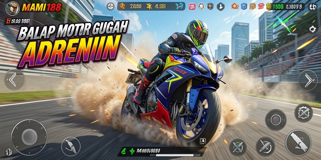 Gameplay MAMI188 yang menegangkan dan seru di lintasan balap.