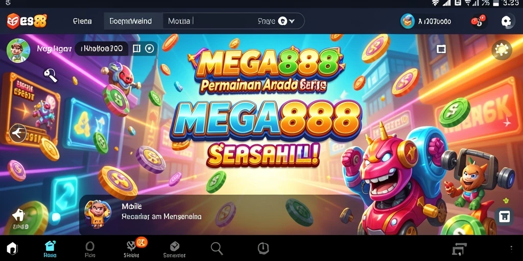 Screenshot utama MEGA888 yang menunjukkan gameplay seru dan mengasyikkan.
