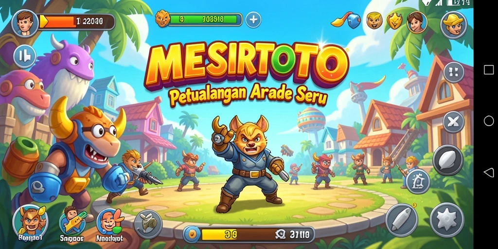 Tangkapan layar gameplay <strong>MESIRTOTO</strong> menampilkan aksi seru dan penuh warna.