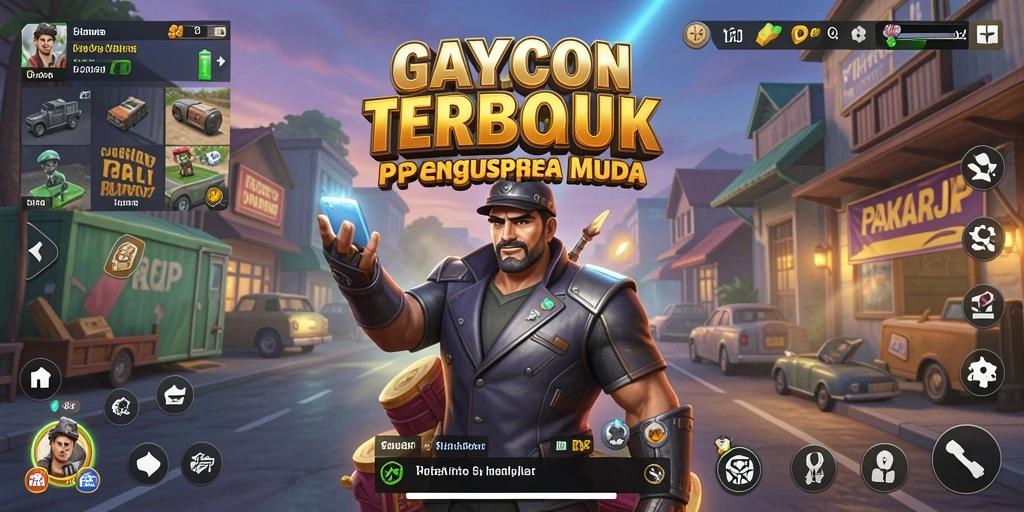 Screenshot utama PAKARJP menampilkan gameplay seru dalam mengelola bisnis Tycoon.