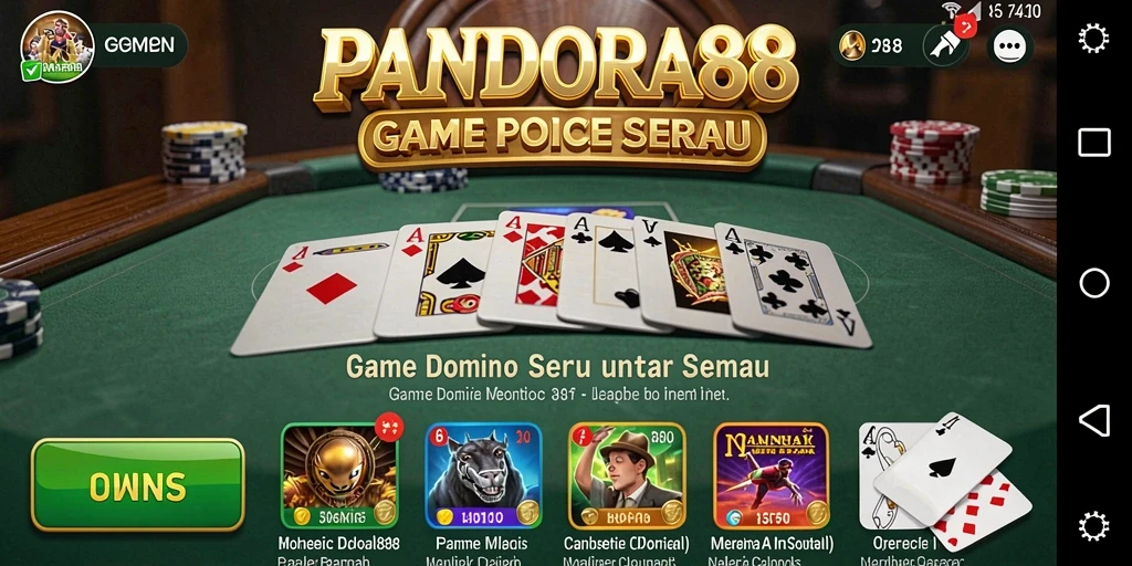 Tangkapan layar PANDORA88 menampilkan gameplay seru Domino.