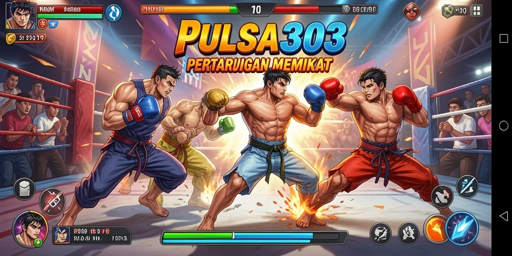 Screenshot utama PULSA303 menunjukkan aksi pertarungan yang mendebarkan.