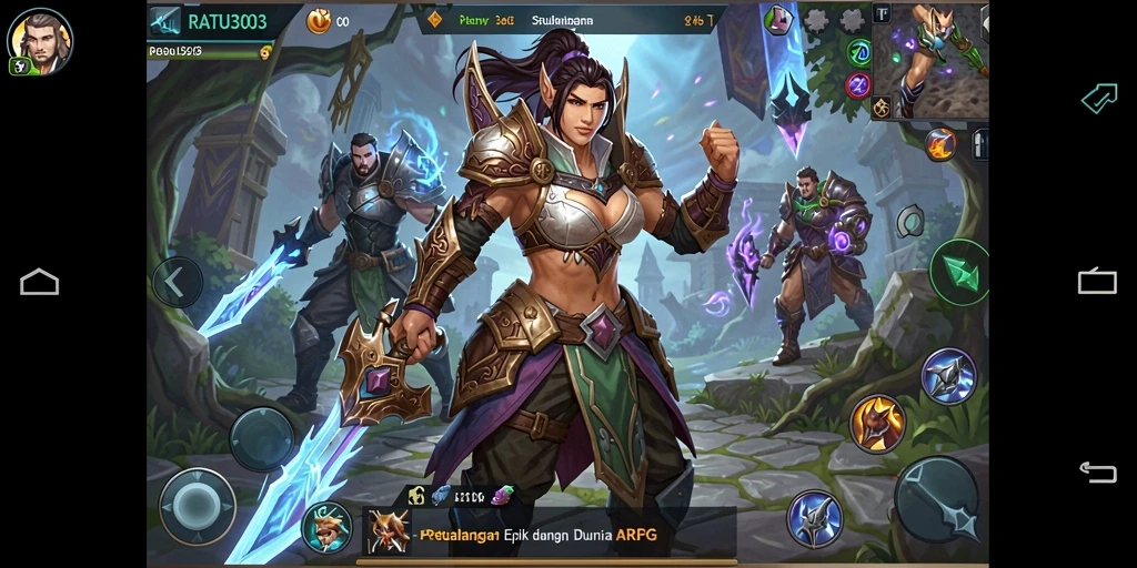 Tampilan gameplay action-packed dari RATU303 yang seru.