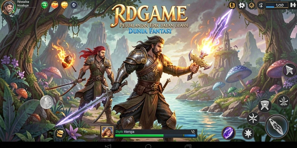 Tampilan gameplay RPGAME yang menawan dalam dunia petualangan.