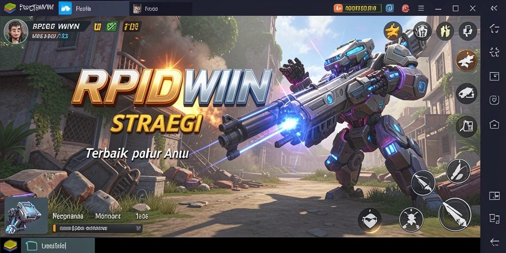Tangkapan layar gameplay RPIDWIN menampilkan strategi mendalam dan aksi pertempuran.