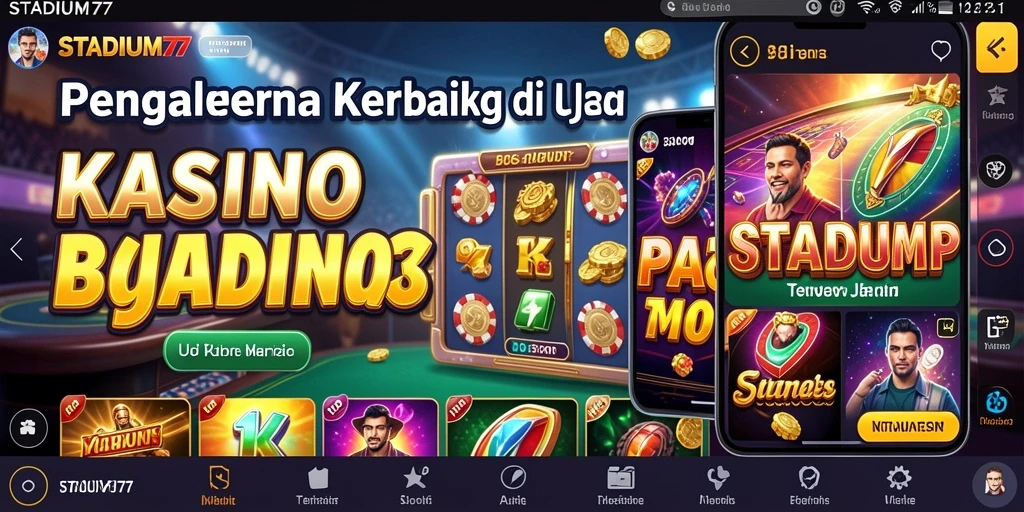 Tampilan gameplay STADIUM77 yang mengasyikkan dan penuh warna.