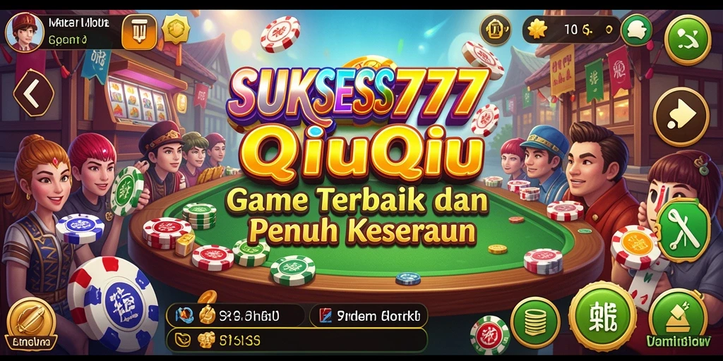 Tampilan menarik dari gameplay QiuQiu SUKSES777.