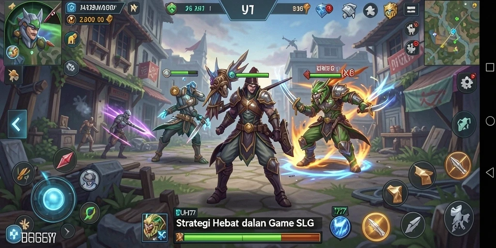 Tampilan gameplay menarik dari UH77 dengan strategi yang mendalam.