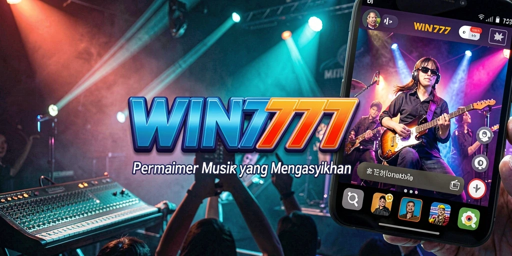 Tampilan gameplay WIN777 yang mengasyikkan dengan pengalaman musik interaktif.